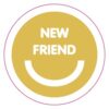 HK New Friend Sticker - Rolls of 100