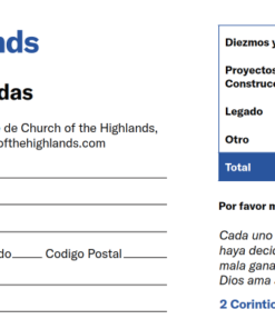 Spanish Tithe Envelopes (Pack of 500)