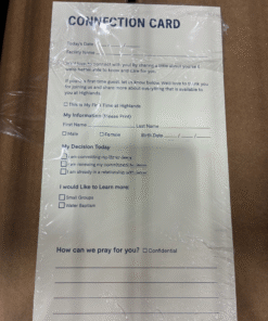 Juvenile Correctional Connection Card 2026 ( pack of 100 )