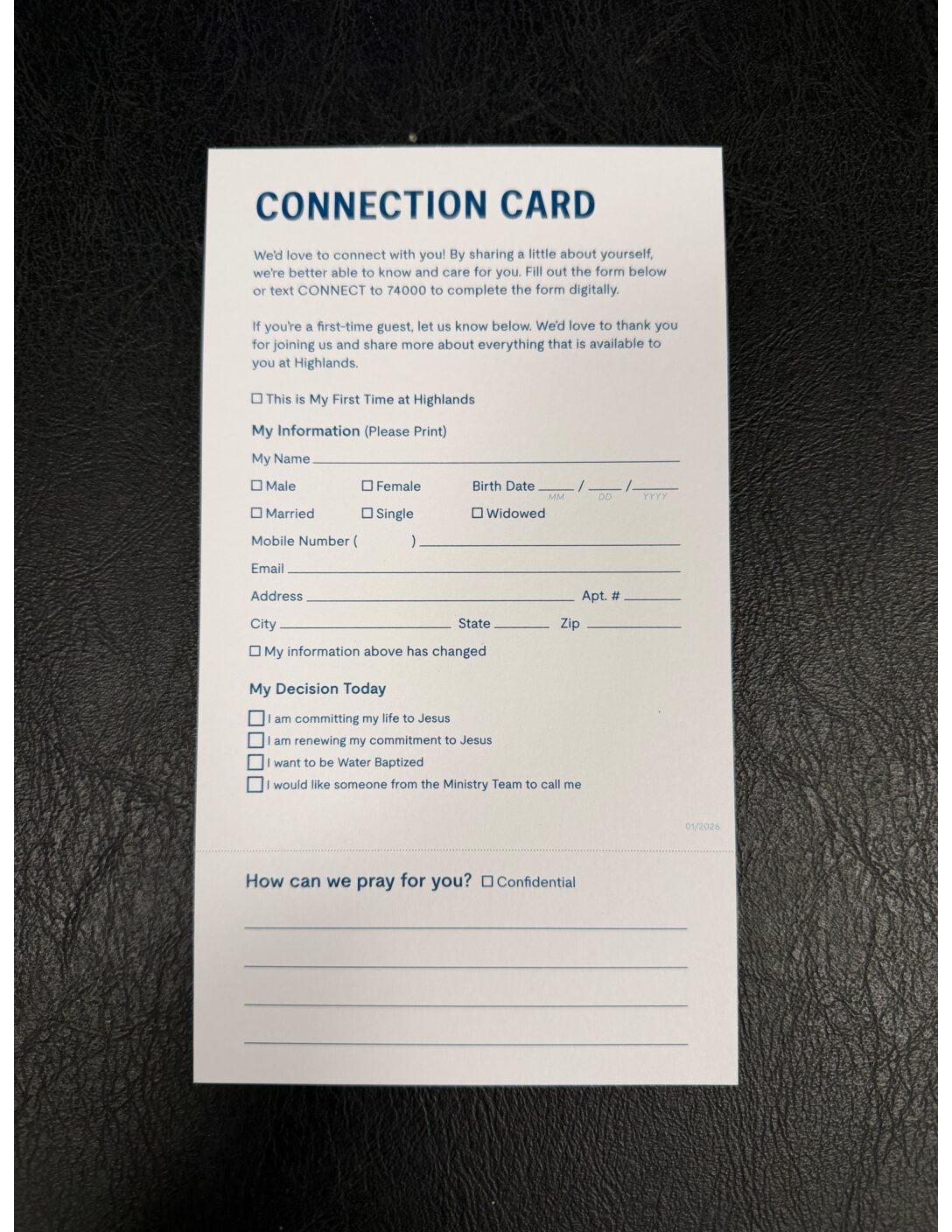 Connection Cards 2026 (Pack of 1900)